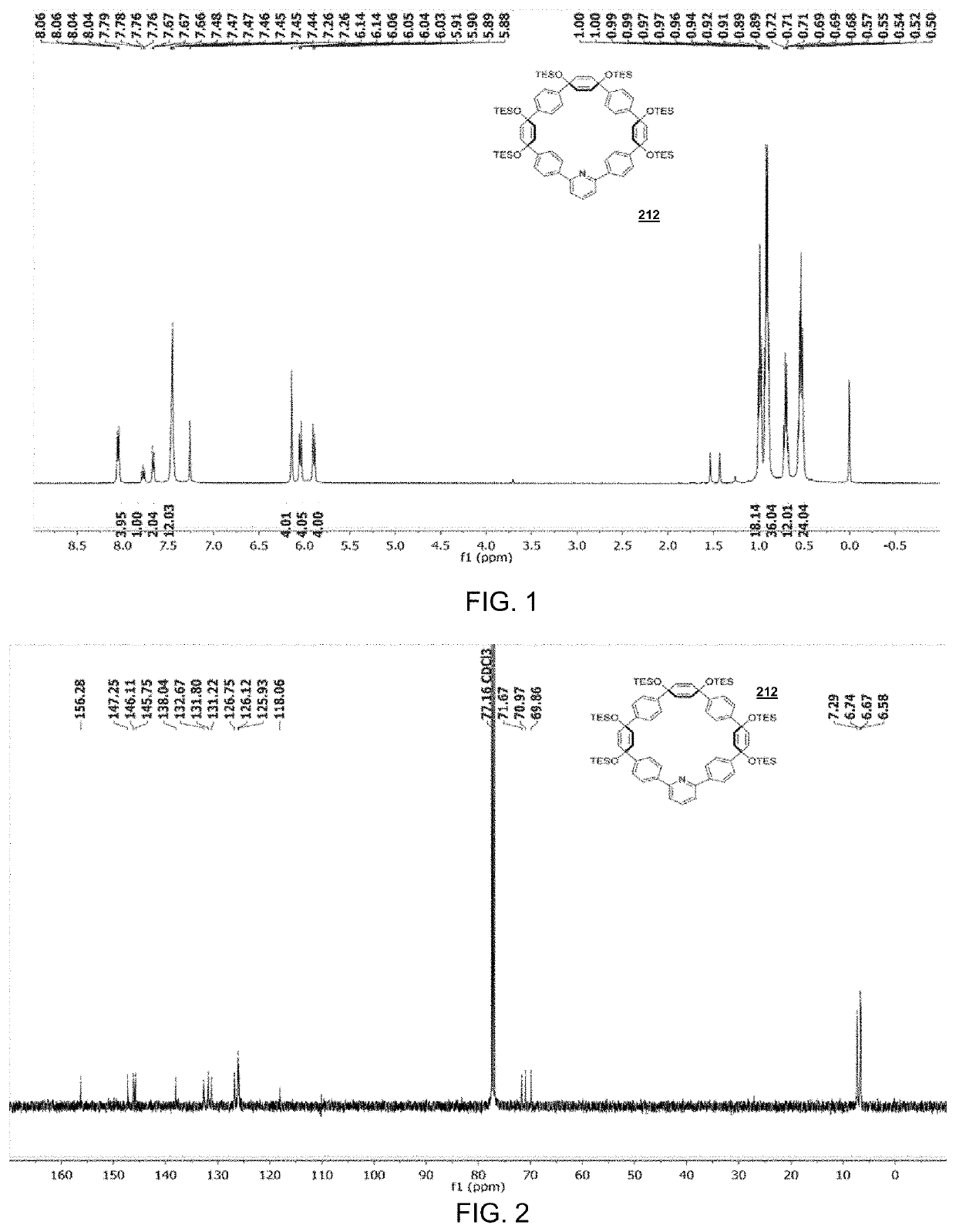 Nanohoop compound embodiments comprising meta-substitution and molecular systems comprising the same