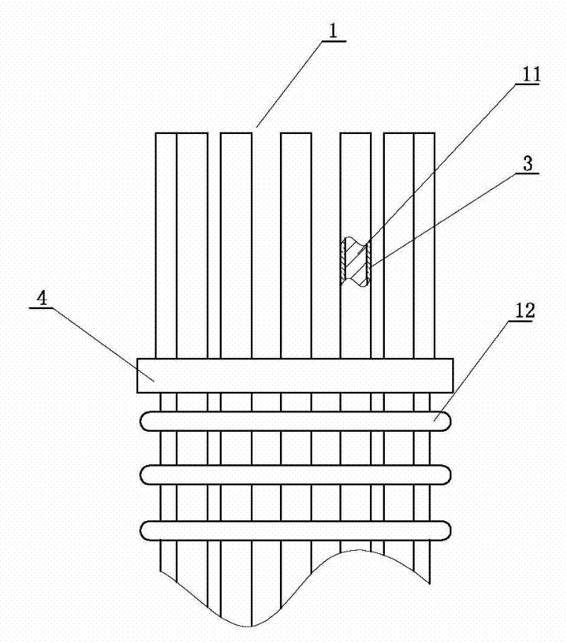 Method for chiseling away cast-in-place pile head concrete rapidly