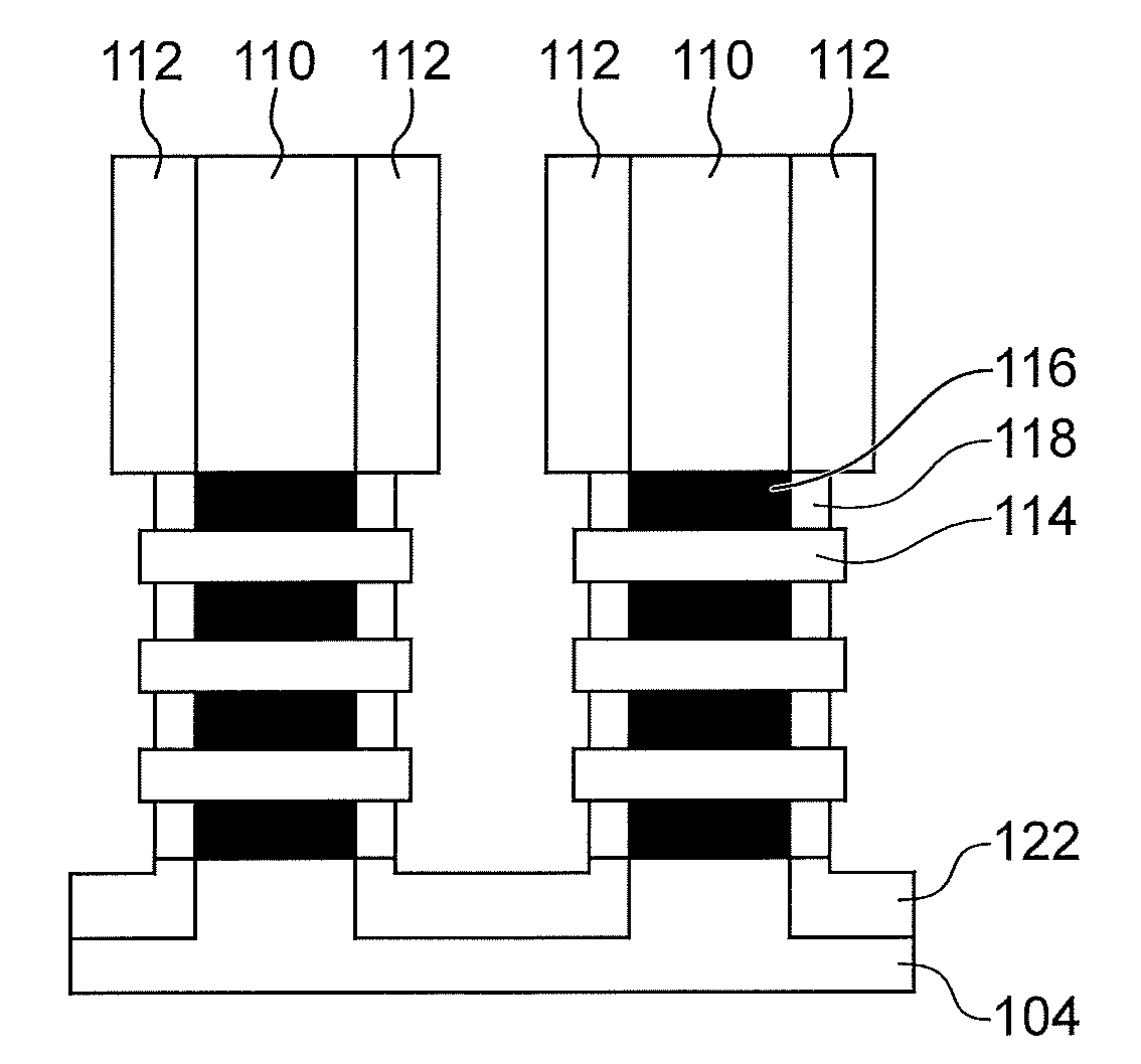 Method for making a semiconductor device with self-aligned inner spacers