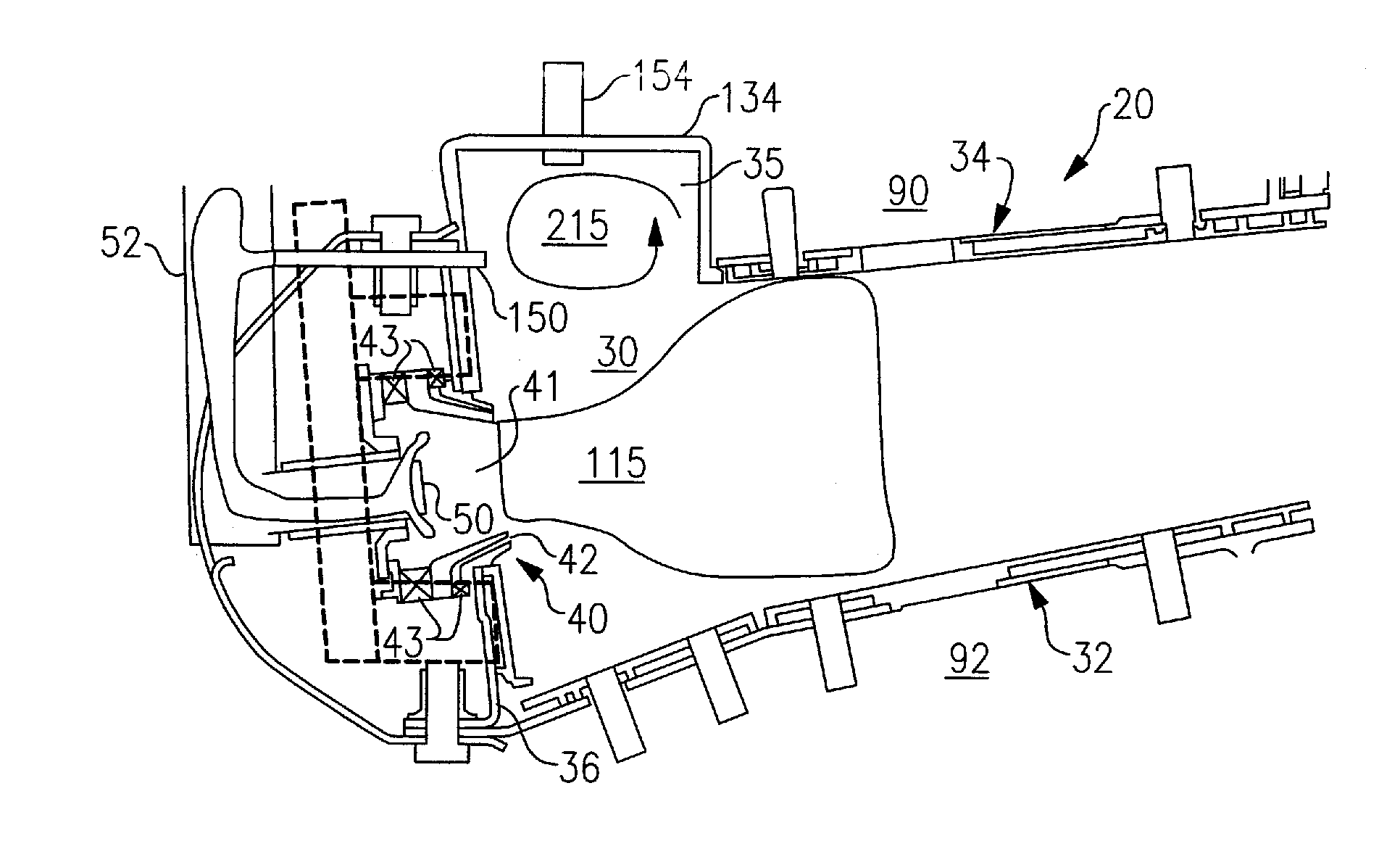 Gas turbine combustor with staged combustion