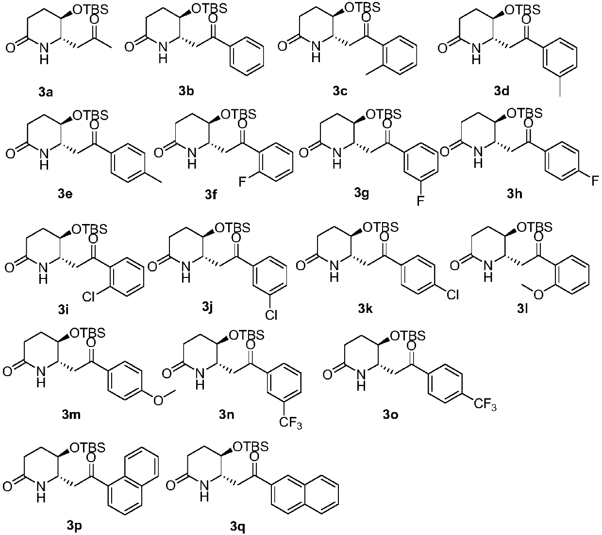 3-hydroxy-2-piperidineamide framework febrifugine (halofuginone) and preparation method thereof