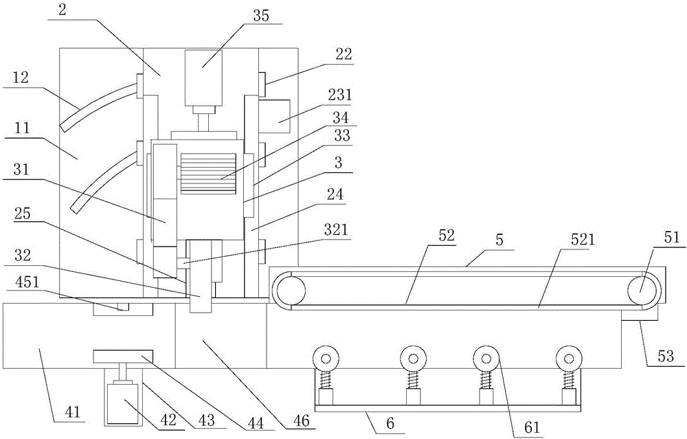 Section steel cutting device