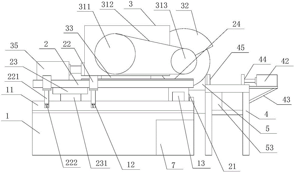 Section steel cutting device