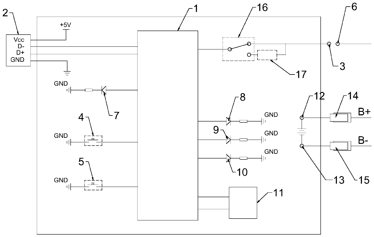 Device and method for updating control program of portable electric tool