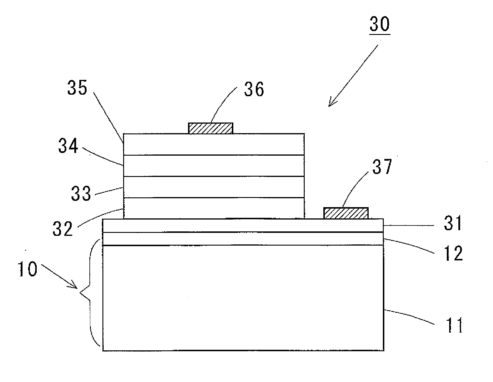 Substrate for film growth of group iii nitrides, method of manufacturing the same, and semiconductor device using the same