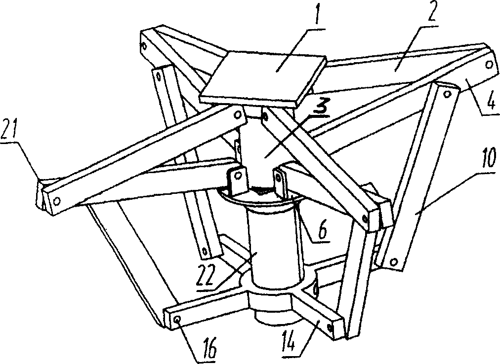 Self-locking compact type vertical lifting mechanism