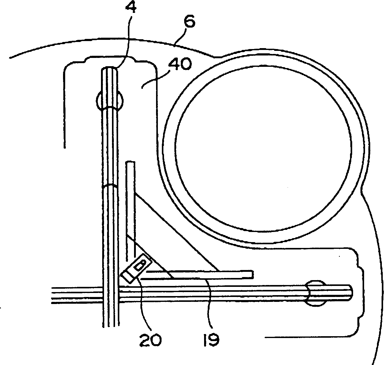 Controlling stick, fuel supporting part holder