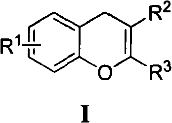 New simple method for synthesizing 4H-benzopyran ring heterocyclic compound