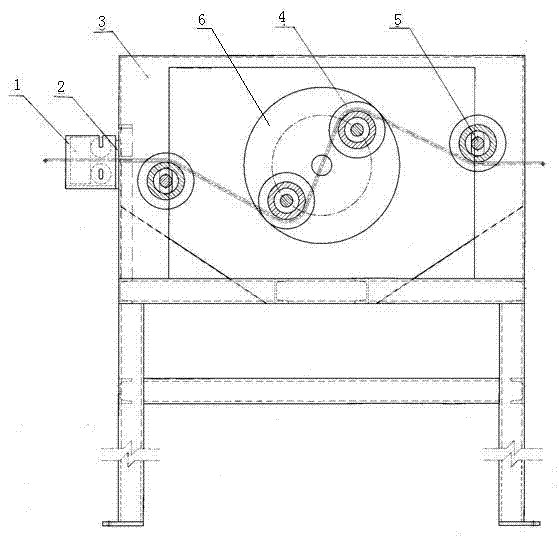 Acid Washing-free and drawing-free apparatus for steel strand