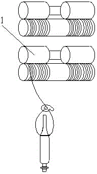 Negative pressure type compact spinning head-lapping method