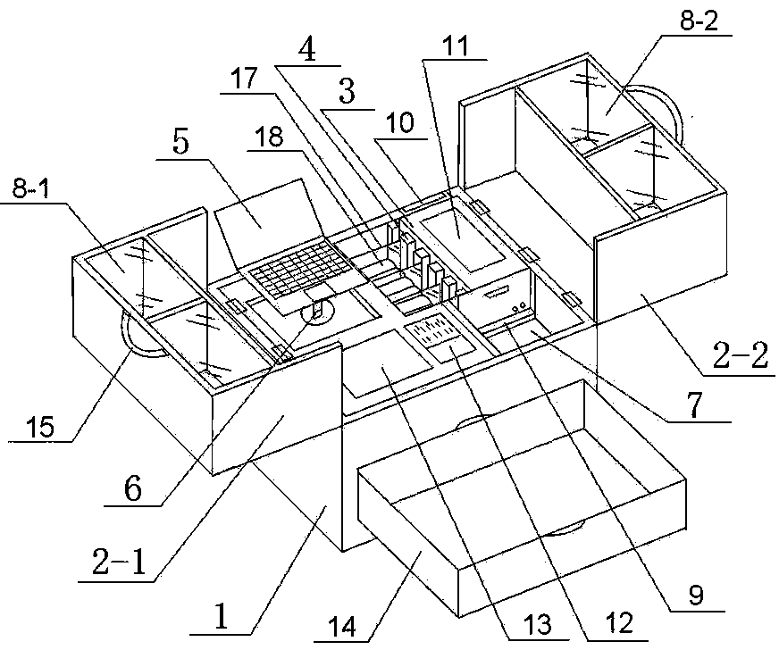 Foldable multifunctional integrated health machine