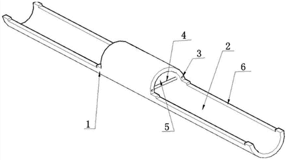 A slotted tube for smooth blasting interval charge