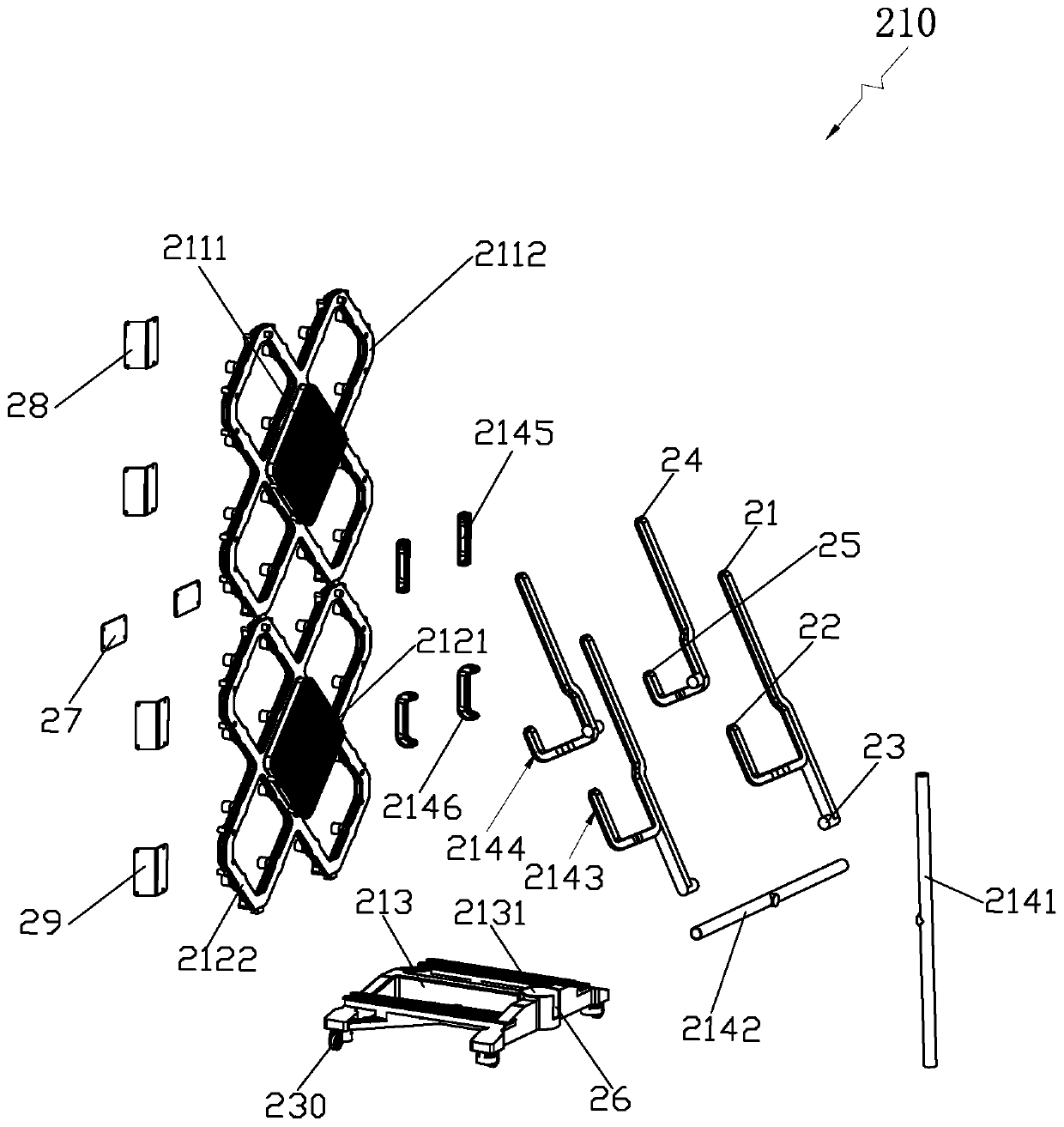 Frame carrier device and LED display screen