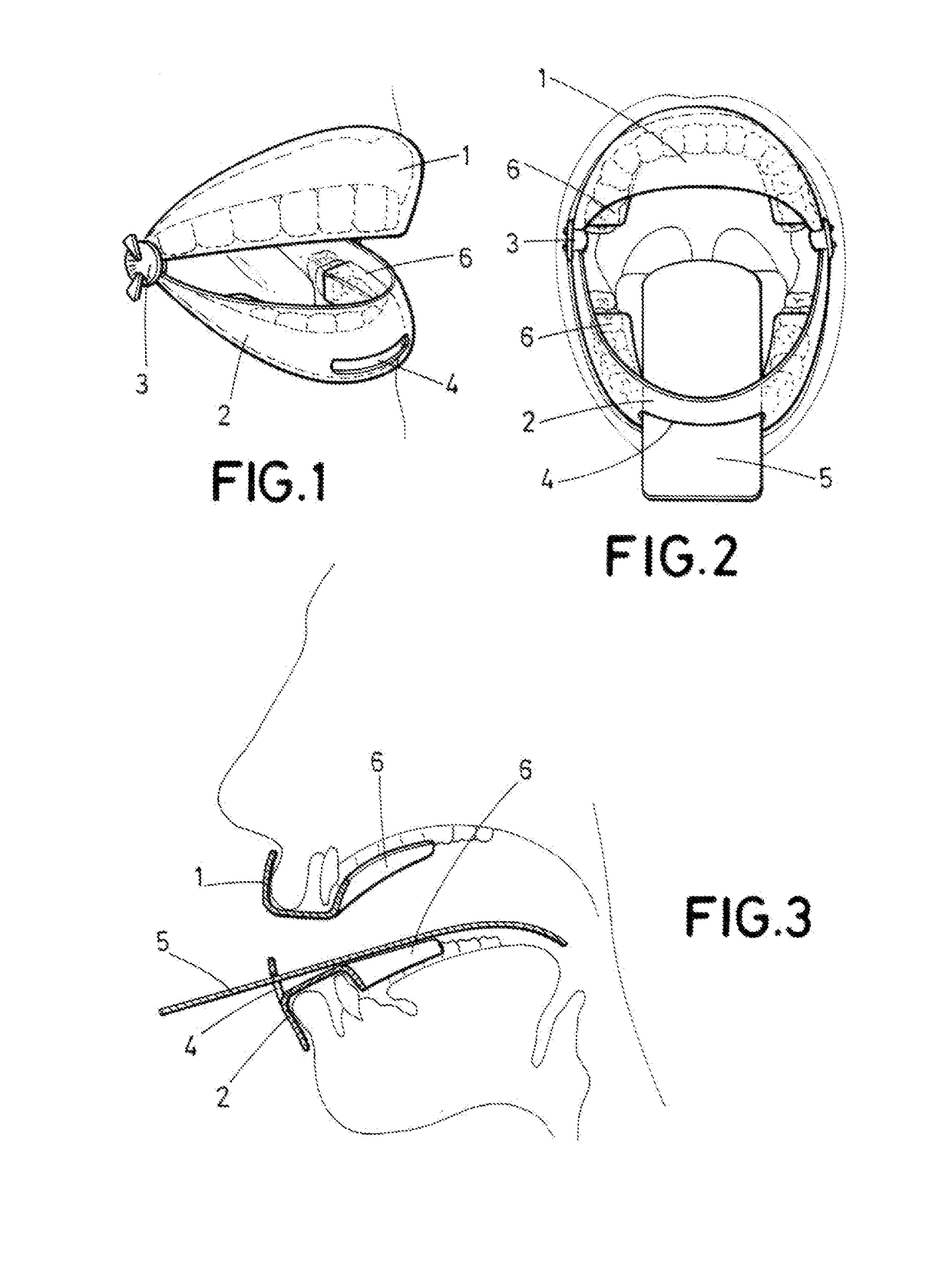 Mouth protector device with tongue depressor