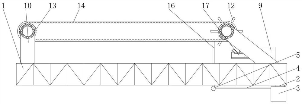 Combined truss for holographic projection curtain wall