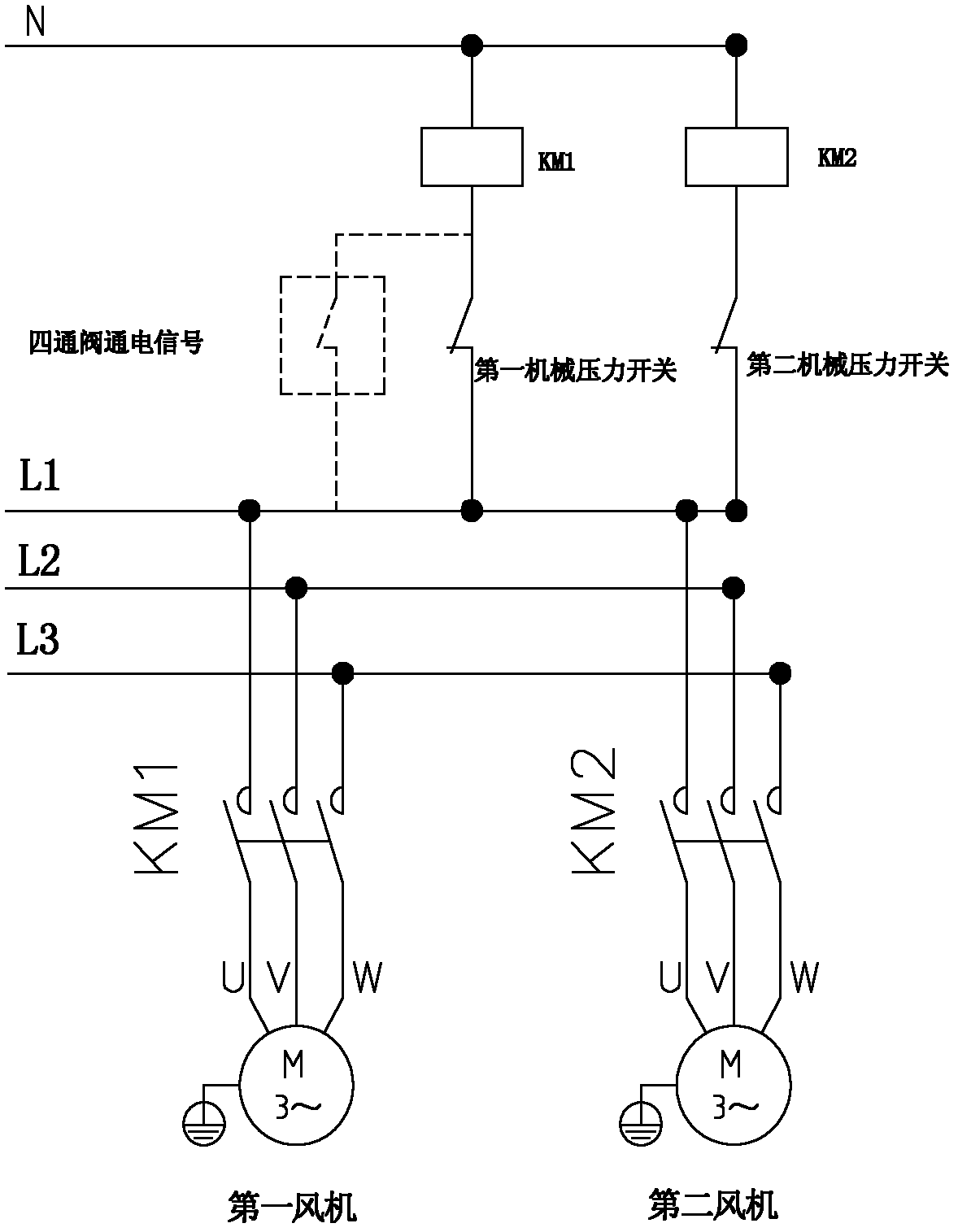 Control method of low temperature refrigeration of rooftop air conditioning unit