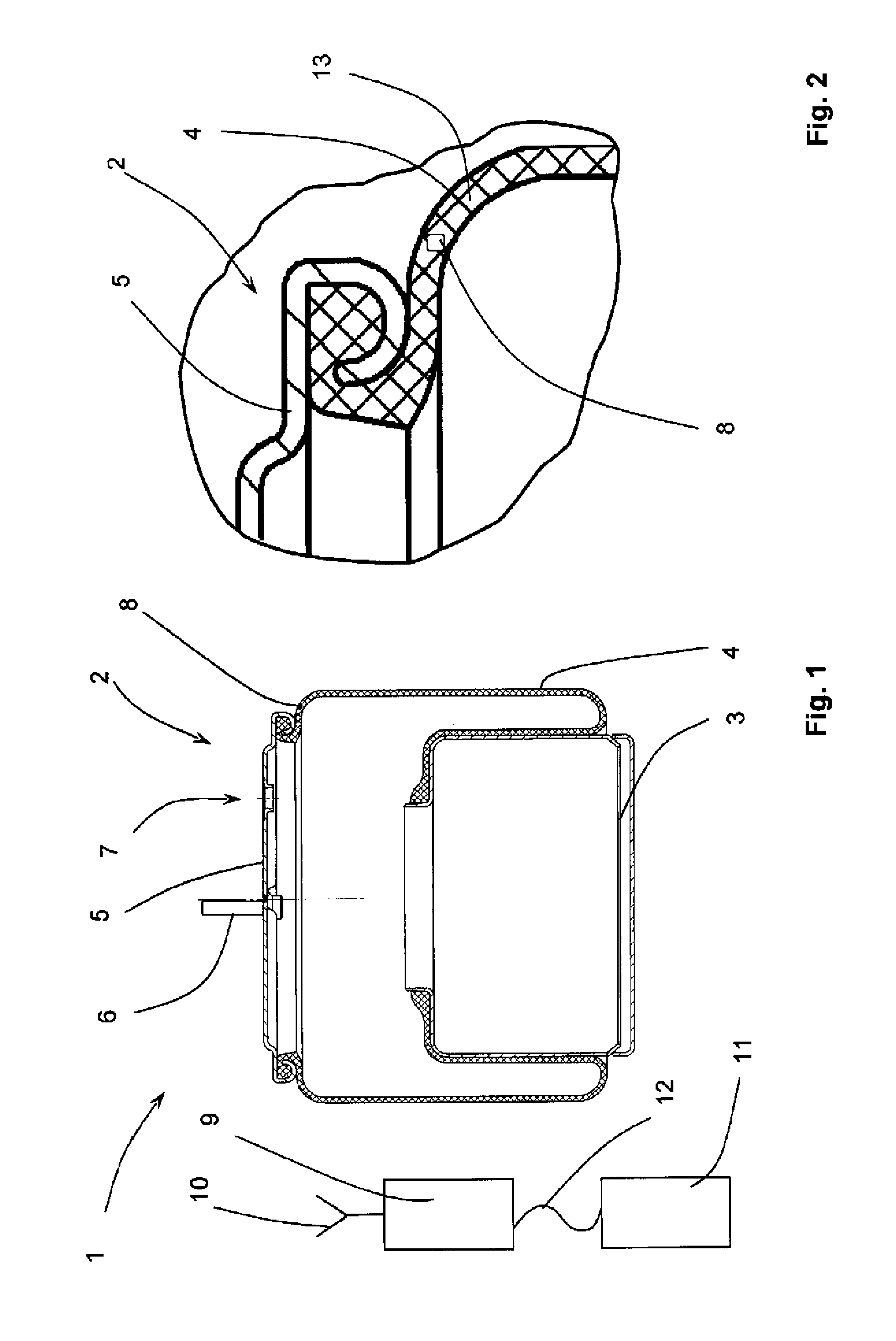 Identification device for a pneumatic spring