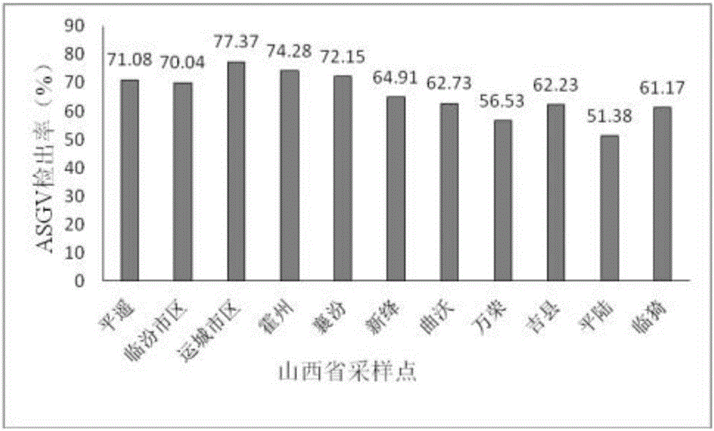 Preparation method for multiplex immunocolloidal gold test strip used for apple latent viruses