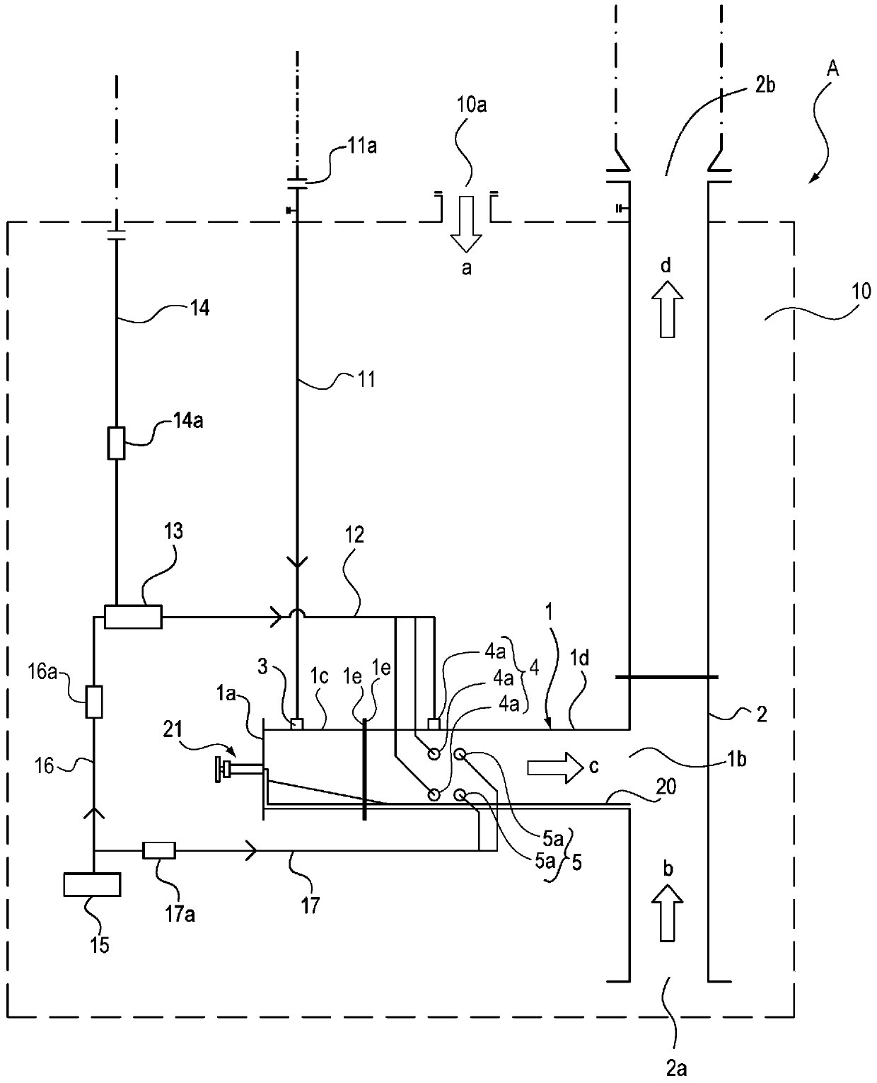 Exhaust gas treatment device