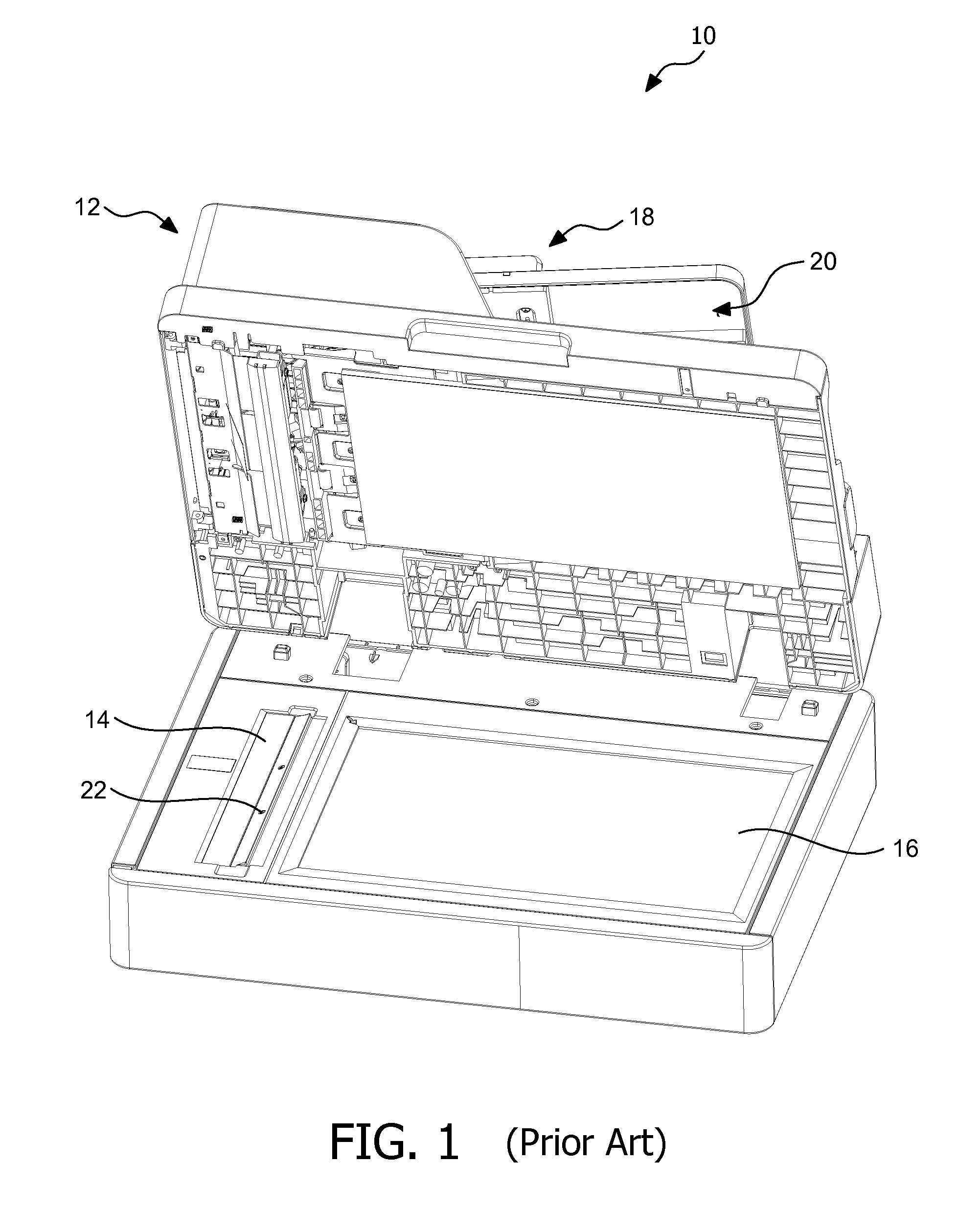 Raisable Scan Head for an Imaging Apparatus