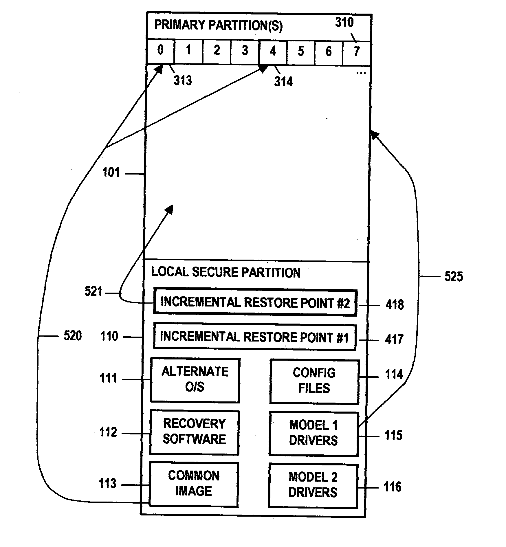 Method and system for updating a software image