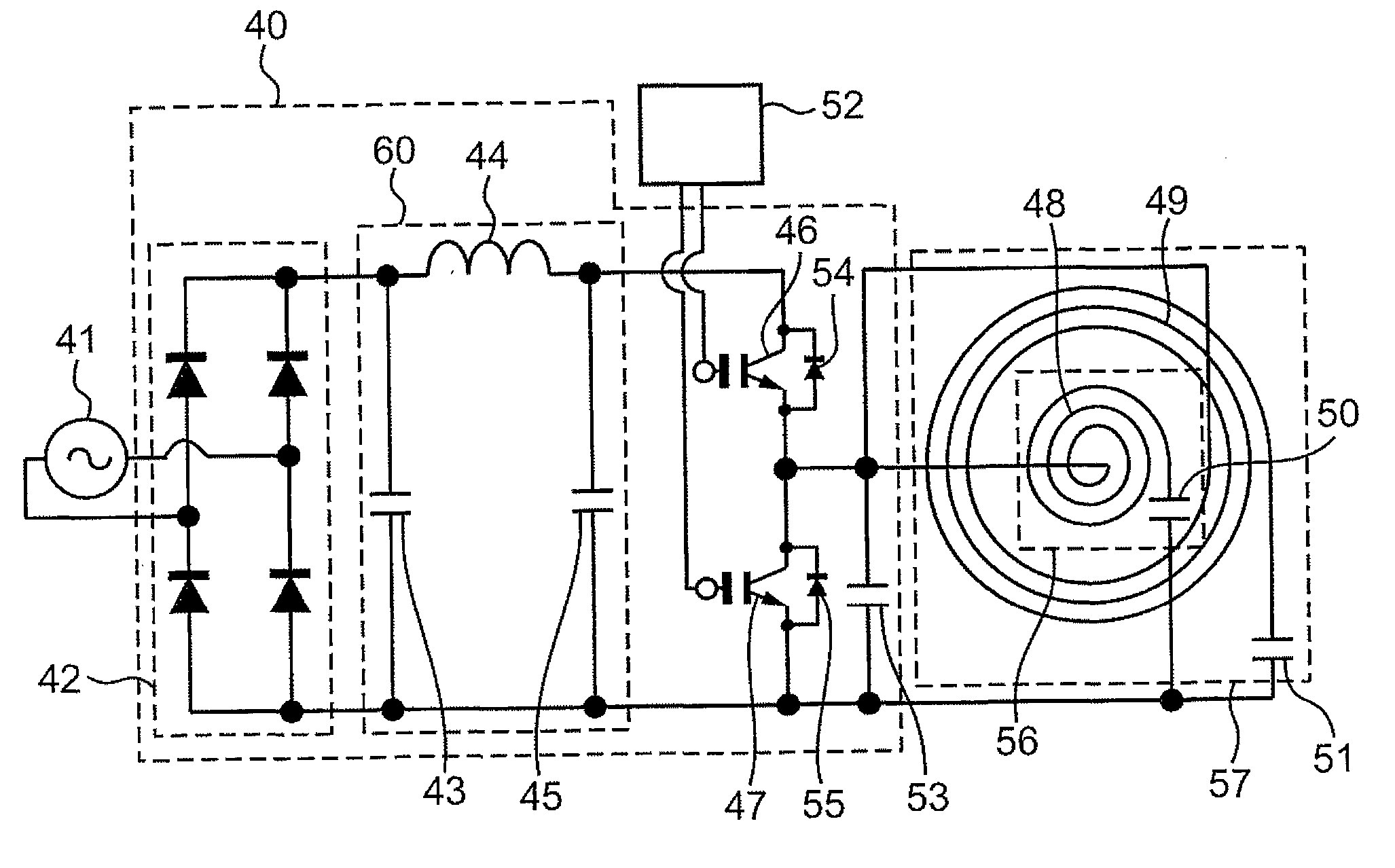 Induction heating apparatus and induction heating cooker provided with same