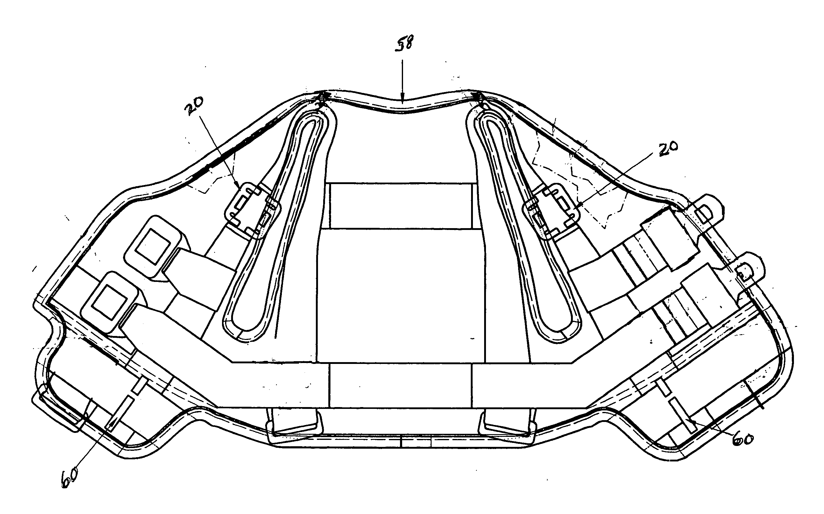 Deformable restraint guide for use with child restraint system