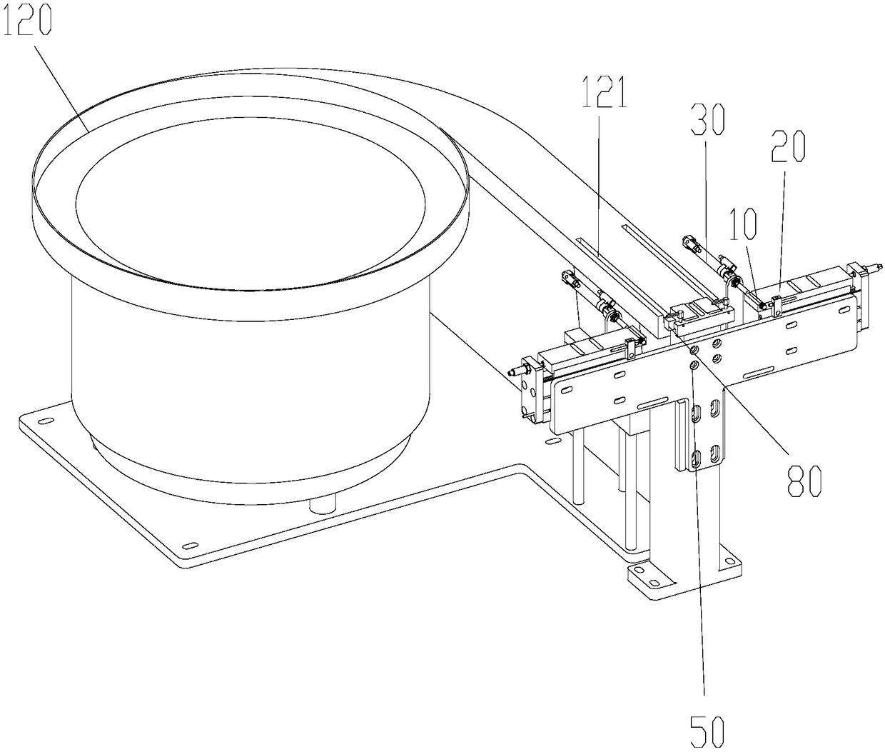 Dispensing mechanism and feeding system contained with the dispensing mechanism