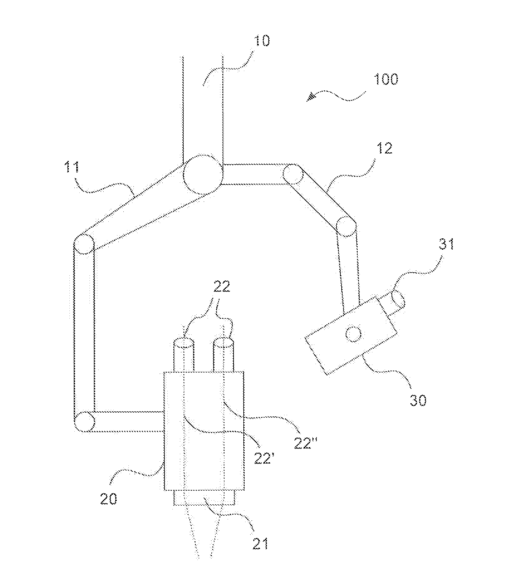 Microscope system having a dynamic holographic image reproduction unit