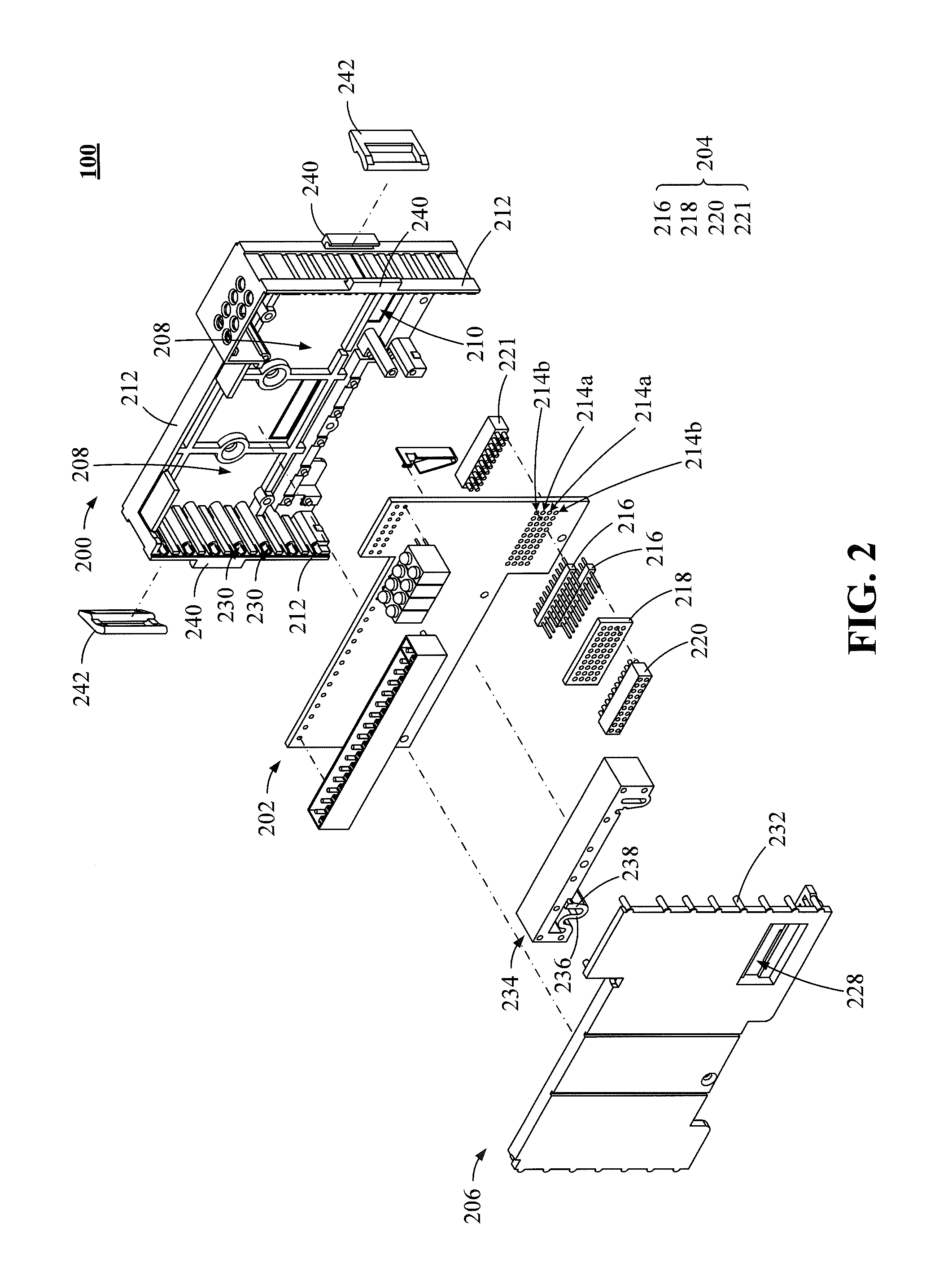 Communication structure with connecting assembly
