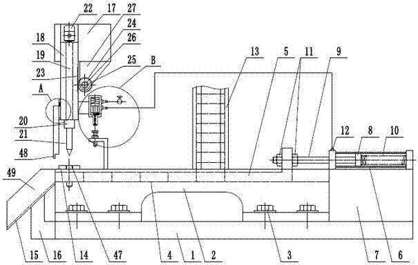 Automatic continuous drilling device