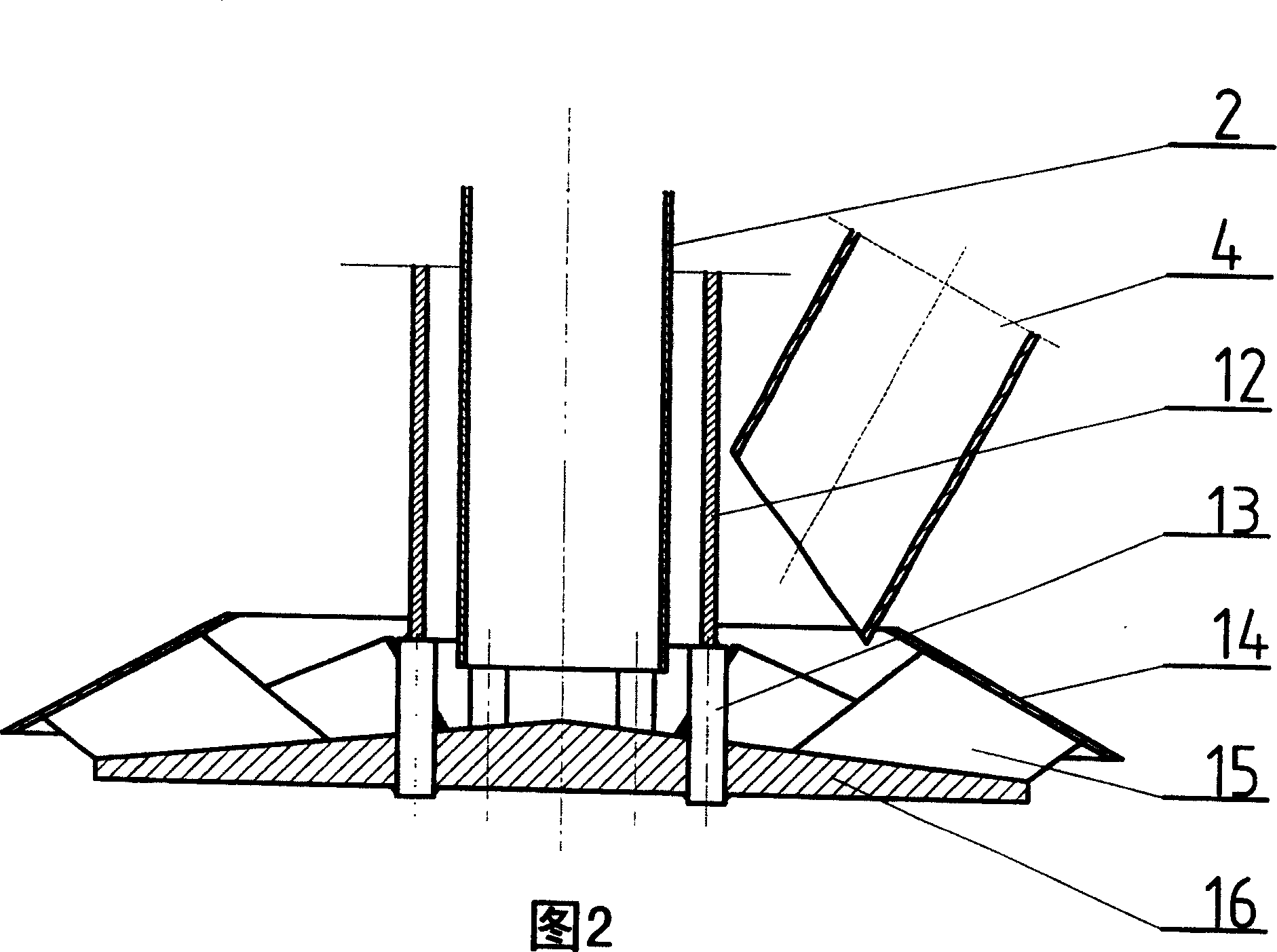 Apparatus for quickly mixing chemical melt and solid powder