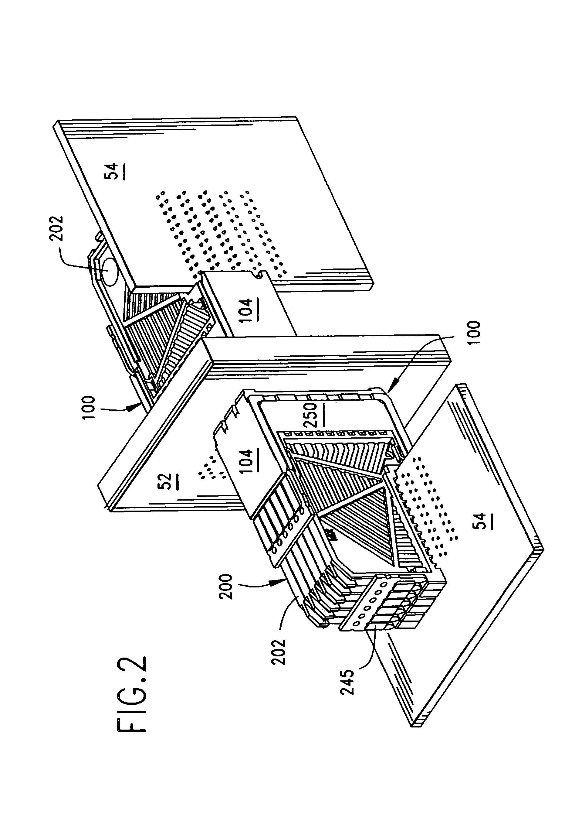 High-density, robust connector with castellations
