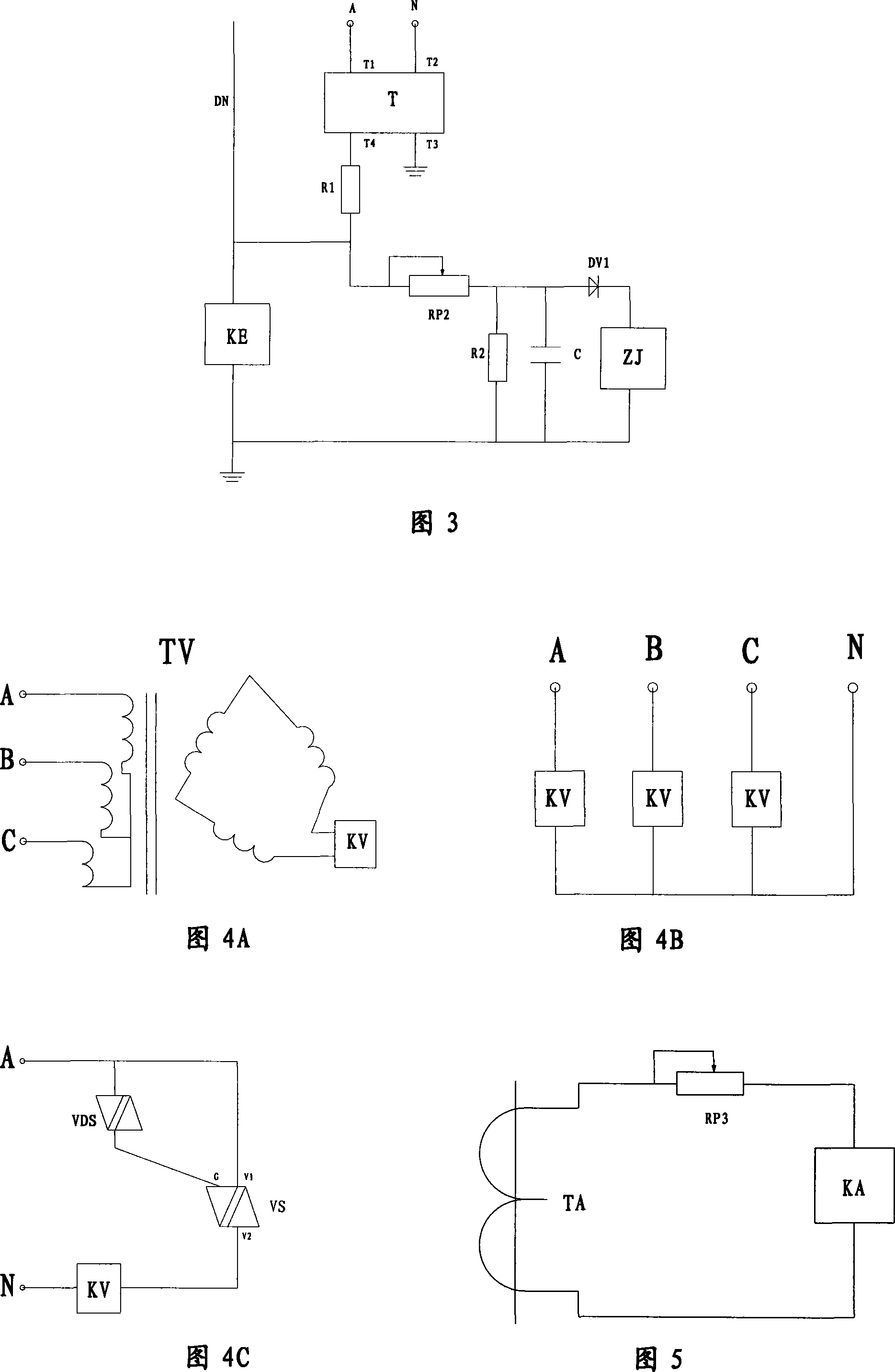 Control device for residual current of low-voltage power grid