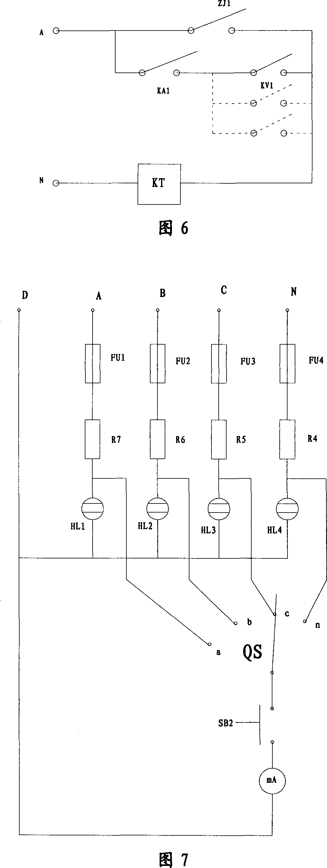 Control device for residual current of low-voltage power grid