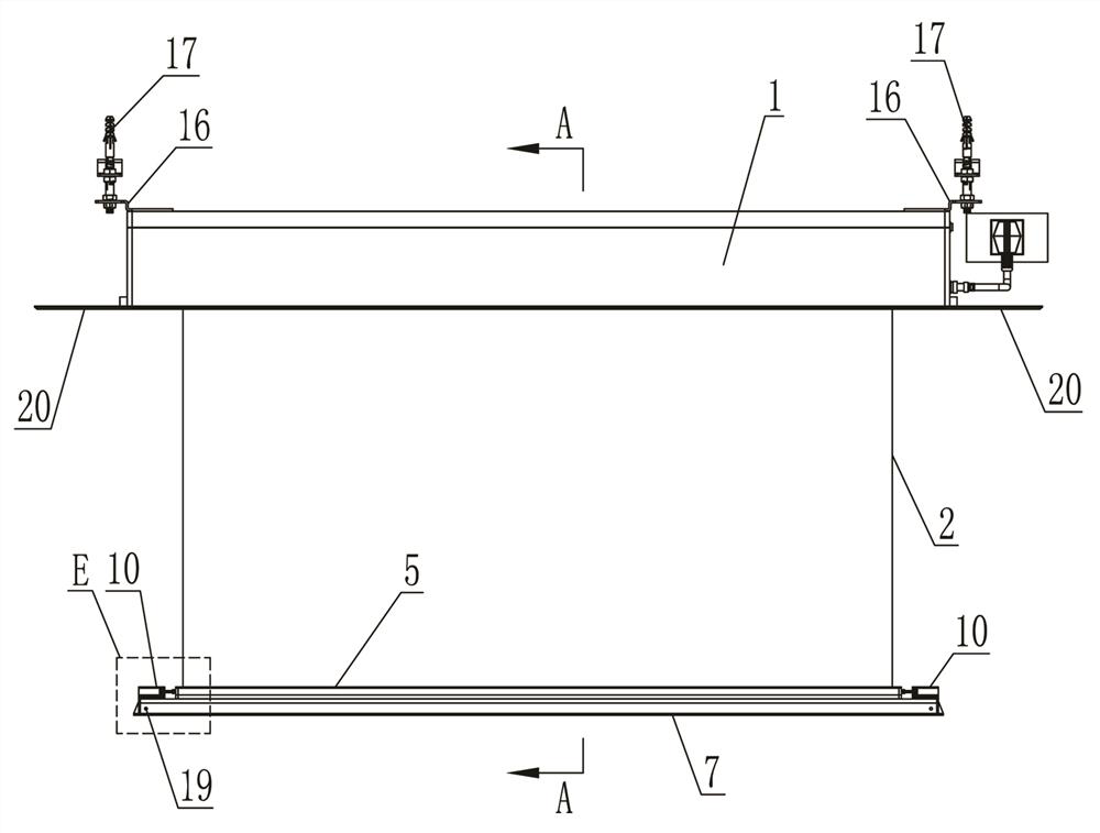 Hidden intelligent electric ceiling curtain