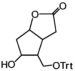 Method for preparing biphenyl-4-formyl corey lactone by using one-pot method