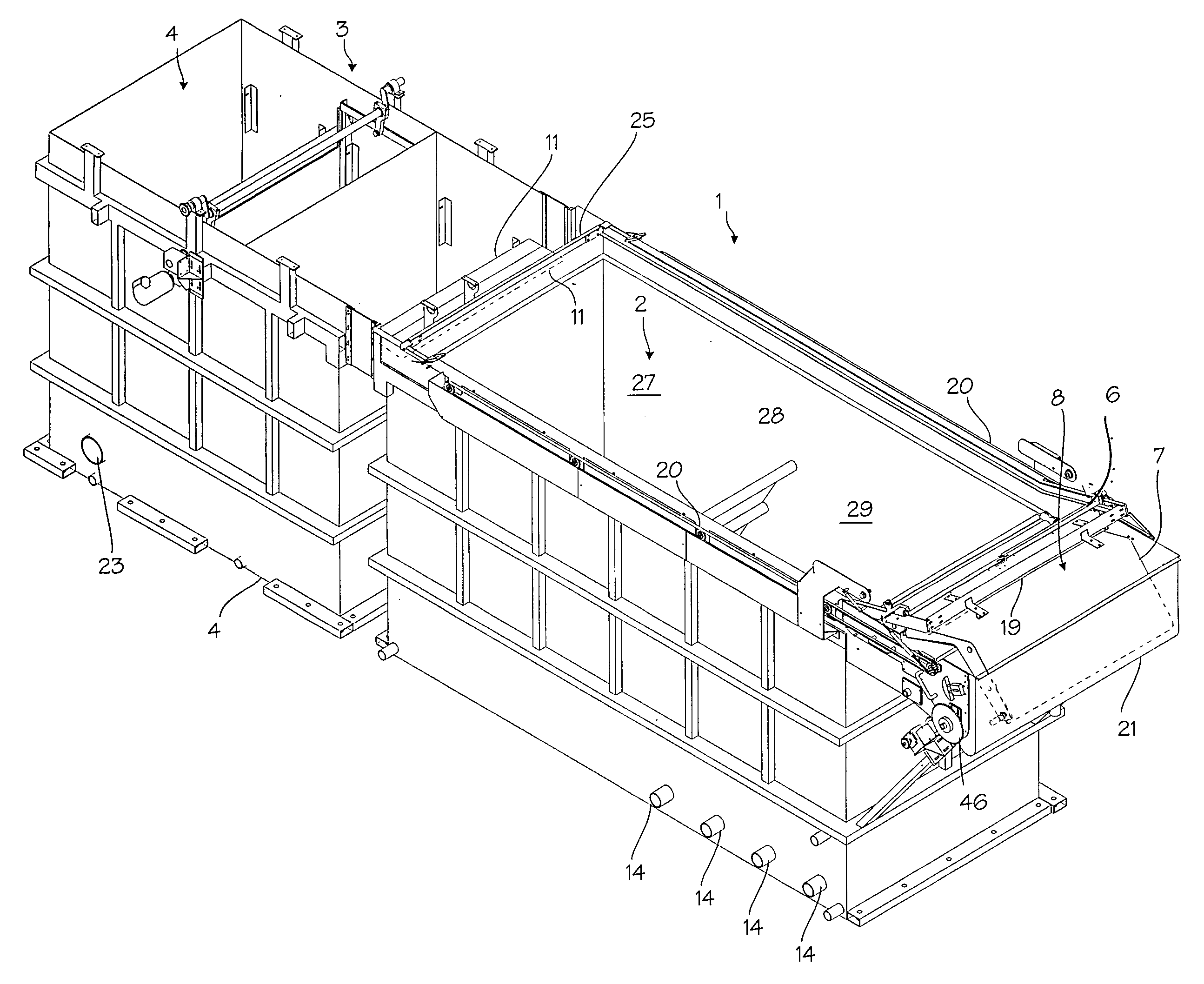 Self contained dissolved air flotation system