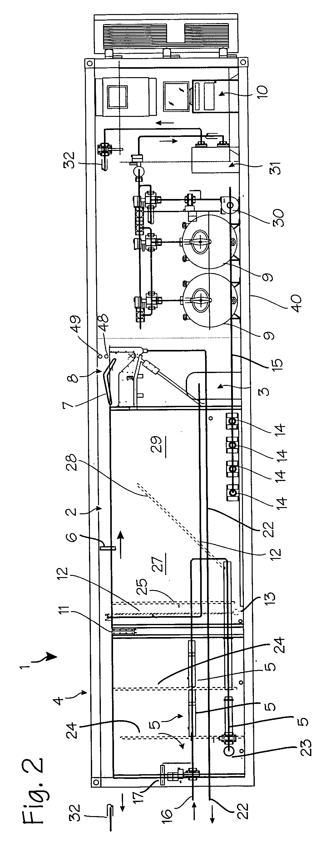 Self contained dissolved air flotation system