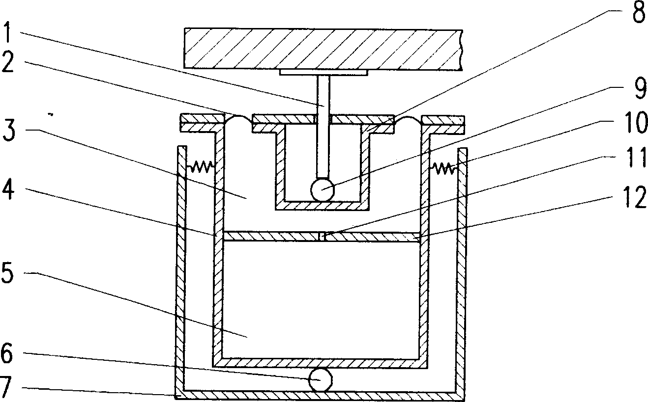 Combined pendulum type pneumatic vibration isolator