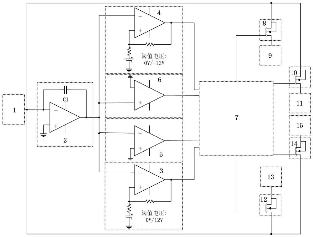 High-resolution wide-range quartz flexible accelerometer acquisition circuit design method