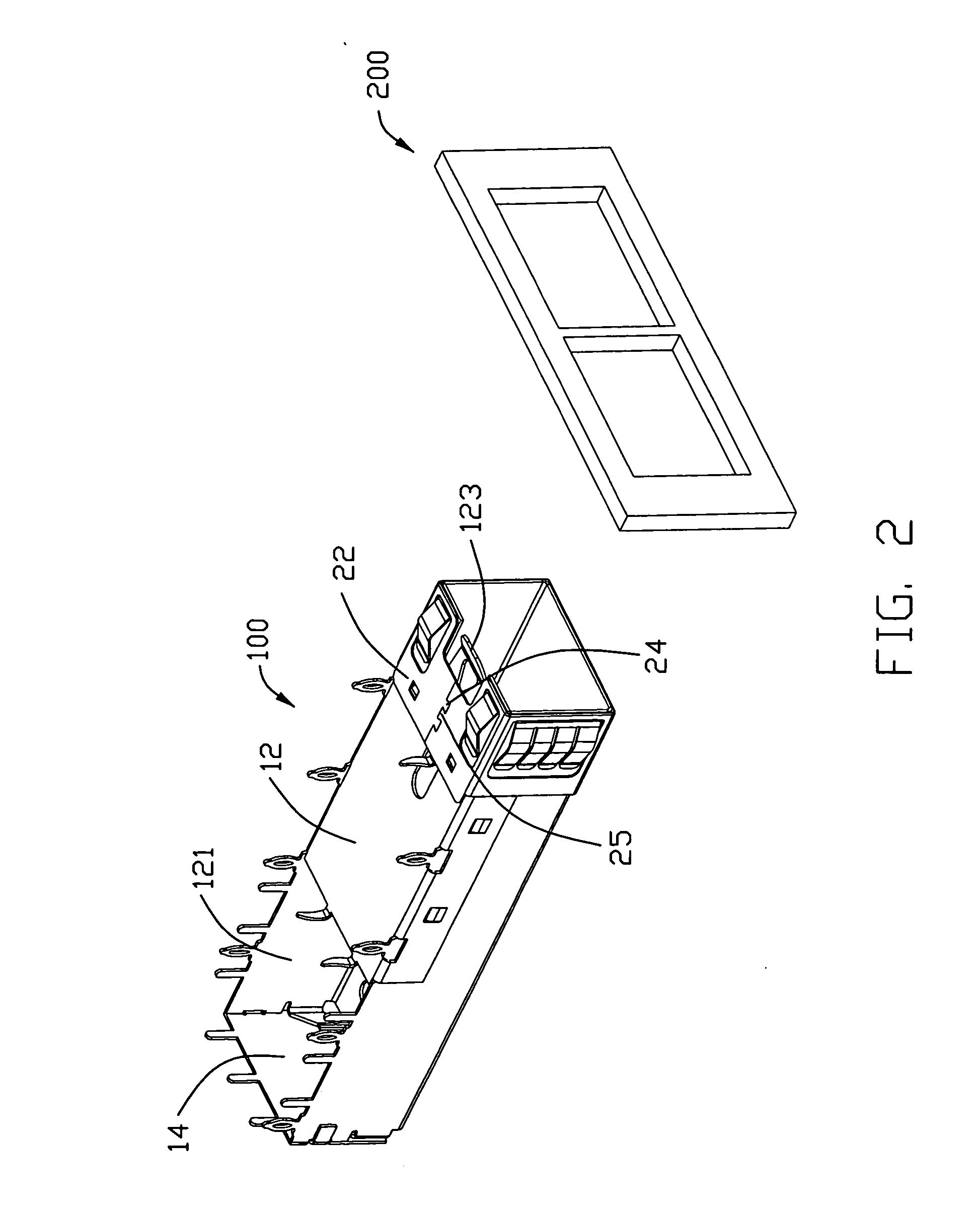 Receptacle cage and method for making the same