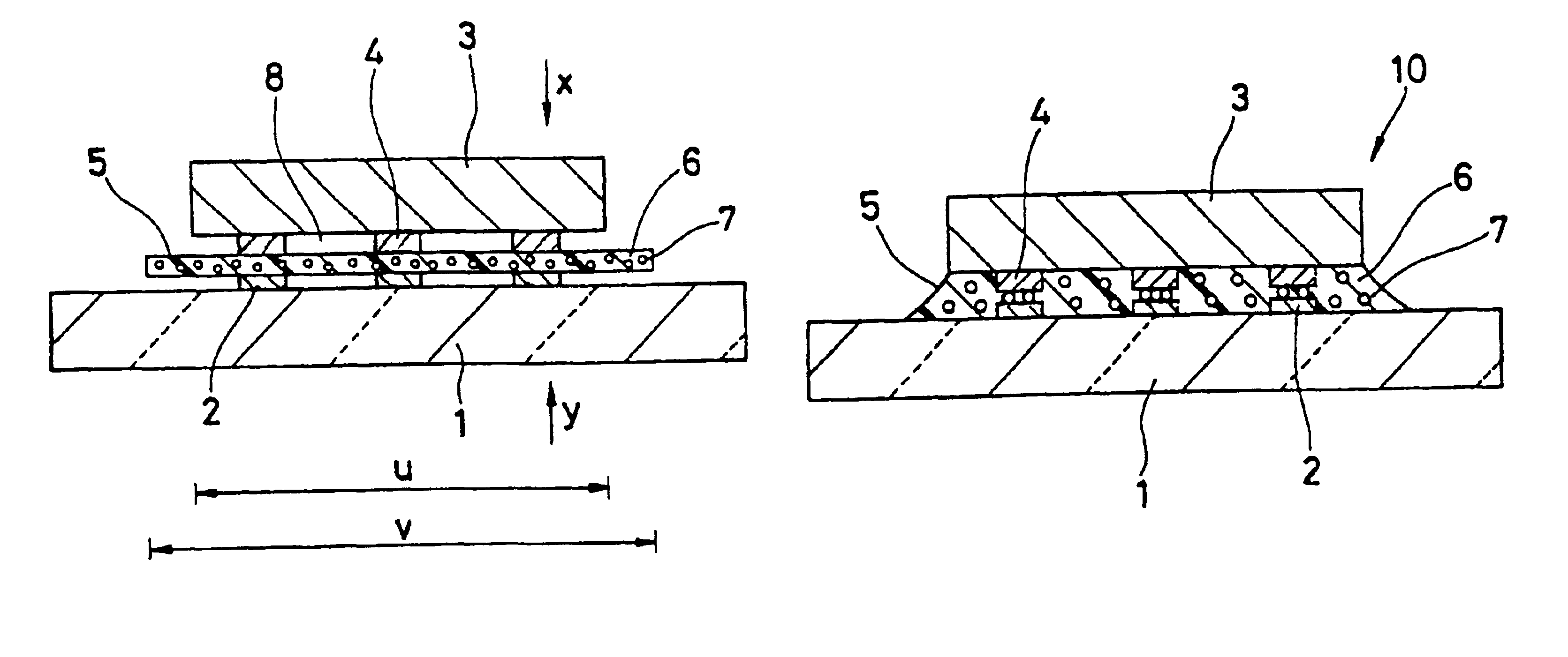 COG-assembly and connecting material to be used therein