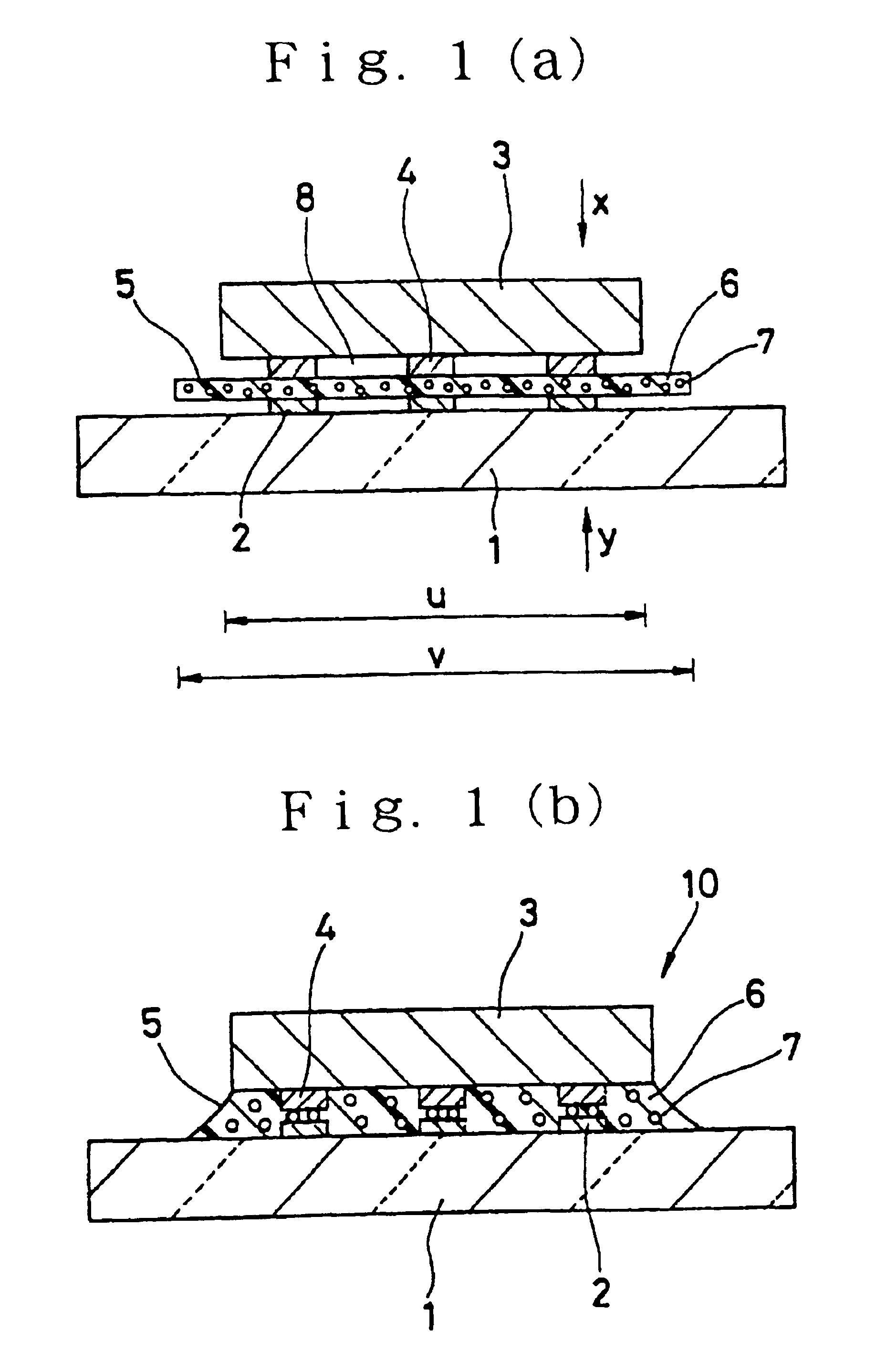 COG-assembly and connecting material to be used therein