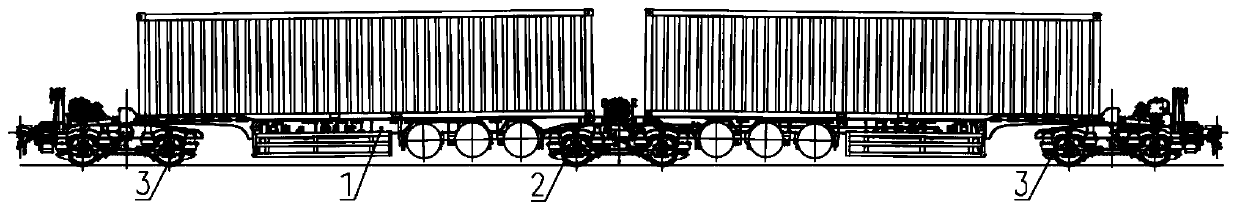 Road and railway transportation wagon group and marshalling method thereof