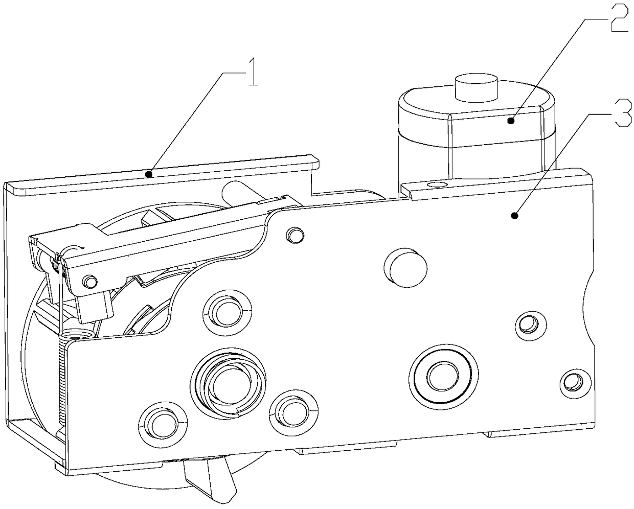 Locking mechanism for bus slot machine electronic box