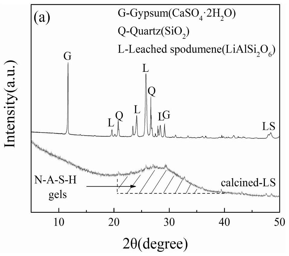 A kind of low-temperature preparation method of lithium slag-based naa molecular sieve