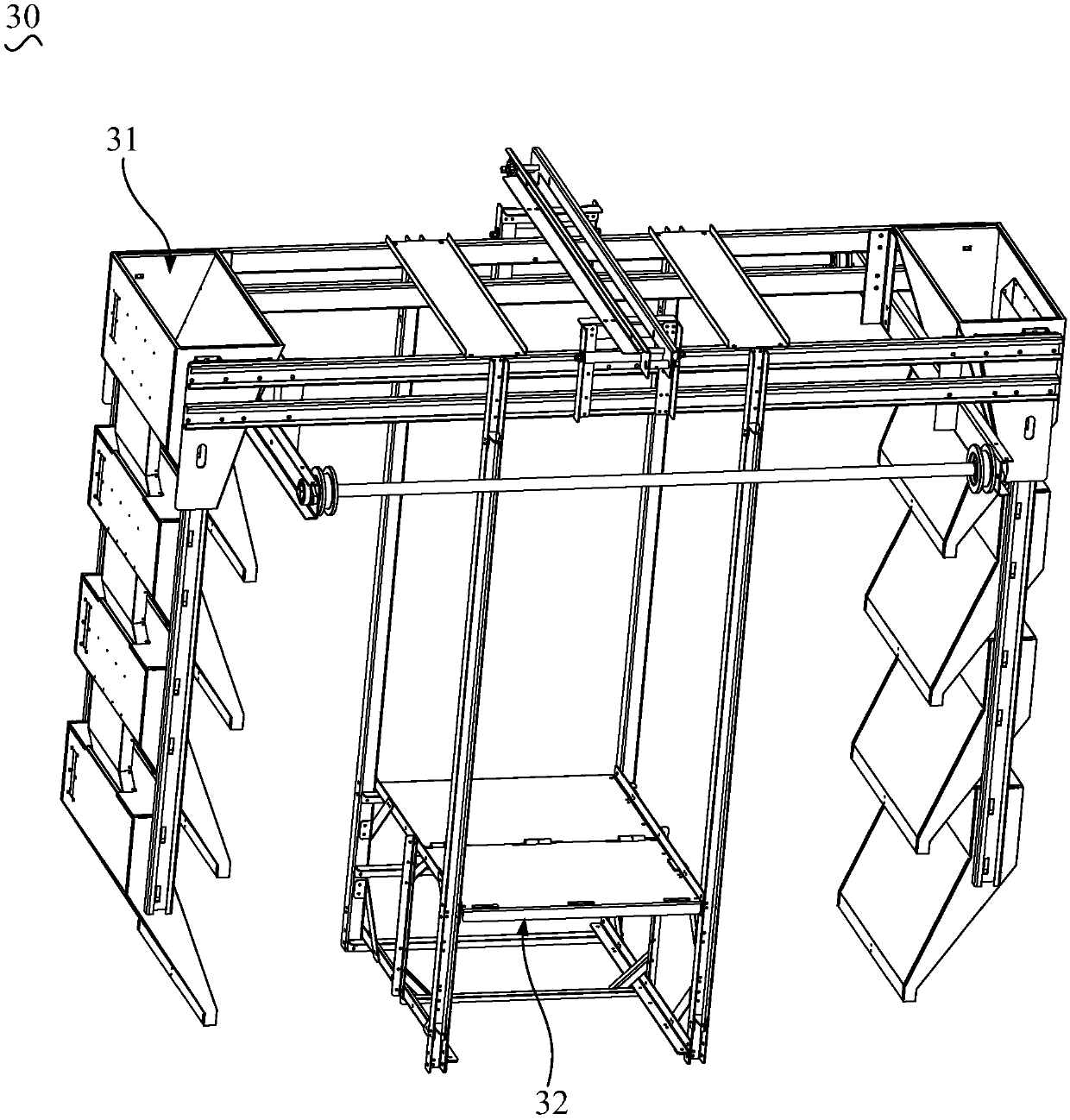 Feeding operation vehicle and poultry feeding system