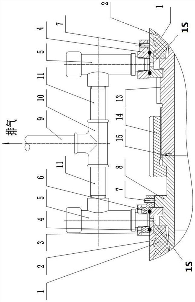 Flexible composite pipe interlayer gas exhaust device for gathering and transportation of acid natural gas and installation method of flexible composite pipe interlayer gas exhaust device