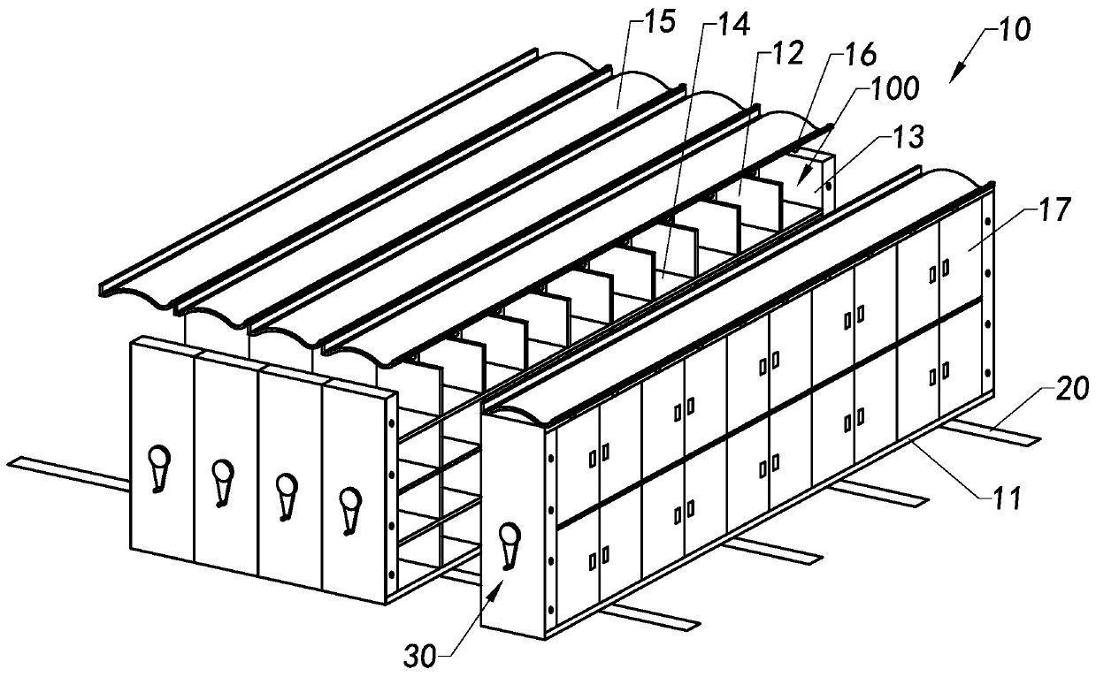 Dense frame and top plate thereof